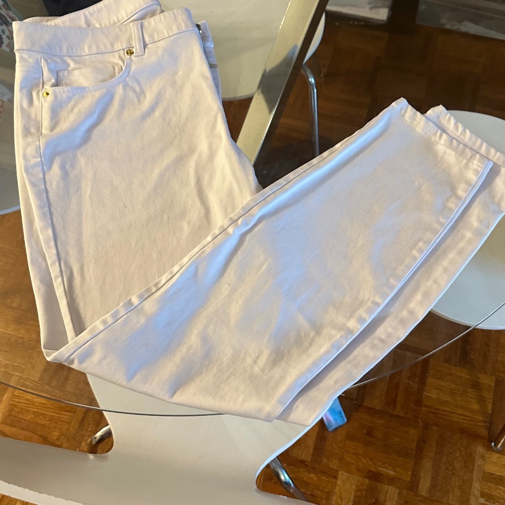 Michael Kors White Skinny Jeans Size 10 Perfect Condition